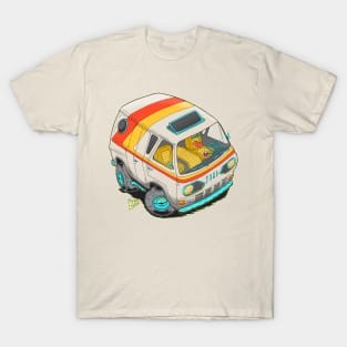 Vintage Customized Transparent Van without Background T-Shirt